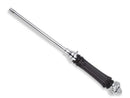 Refillable Decorative Candle Lighter: Barcelona Collection - Chrome & Black Metal