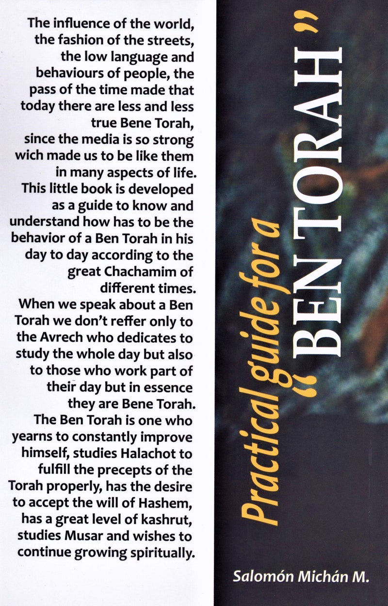 Practical Guide For A "Ben Torah"
