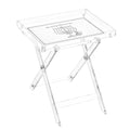 Feldart Collection: Leatherite Folding Table