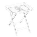 Feldart Collection: Leatherite Folding Table