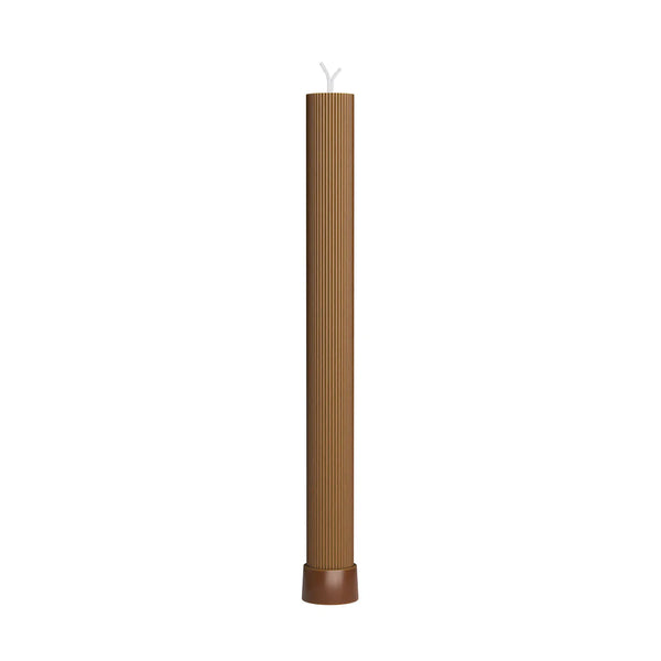 Feldart Collection: Havdalah Candle Pillar - Brown