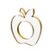 Feldart Collection: Lucite Apple Napkin Rings (Set of 4) - Gold