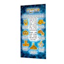 Feldart Collection: Lucite Sukkah Decoration Ushpizin - Royal Blue