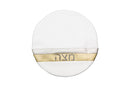 Pesach Seder Set: 4 Pcs Faux Leather Gold Stripe Design