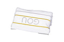 Pesach Seder Set: 4 Pcs Faux Leather Gold Stripe Design