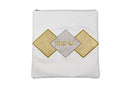 Pesach Seder Set: 4 Pcs Faux Leather Gold Daimond Design