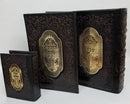 Matchbox: Leather With Gold Plaque - Brown