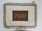 Challah Cover: Leather Shabbos Design - White & Brown