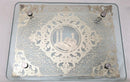 Challah Board: 24K Plate Lucite With Gold Art Tempered Glass