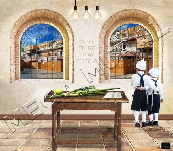 Full Wall Mural - Meah Shearim