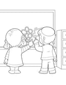Back to School with Avi & Chavi - Coloring Book