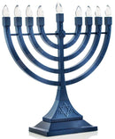 Led Electronic Menorah - Battery Or USB Powered - Blue