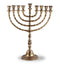 Large Traditional Menorah Uses Candles Or Oil - Gold